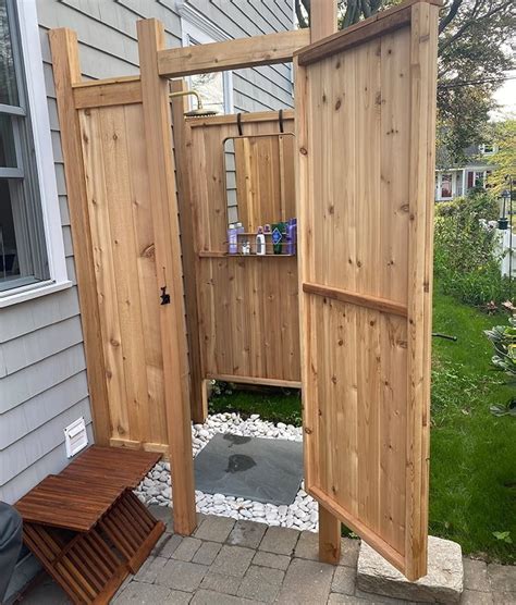 Naked Outdoor Shower Oceanside NY Cape Cod Outdoor Shower Kits