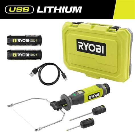 Ryobi Usb Lithium Hot Wire Foam Cutter Kit With Ah Battery Charging Cable And Usb Lithium
