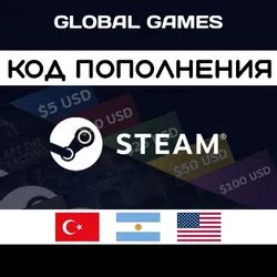 Купить подарочные карты кошелька Steam для Турции дешево – Коды ...