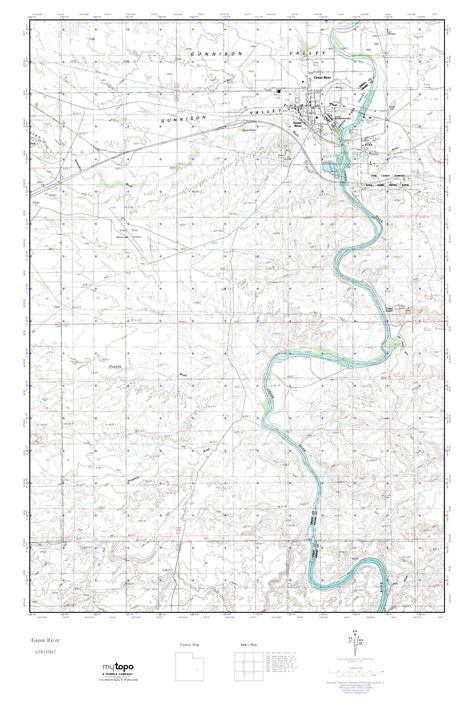 Mytopo Green River Utah Usgs Quad Topo Map