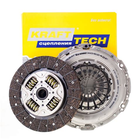 Комплект сцепления 240 mm без выжимного подшипника - Krafttech арт ...