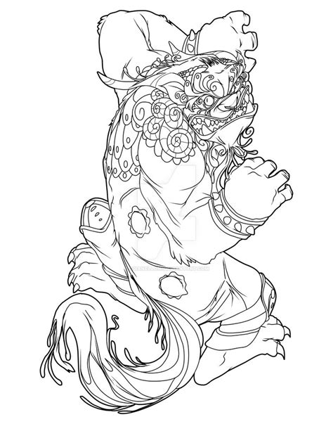 Foo Dog Tattoo By Cgianelloni On Deviantart