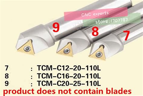 1pcs Tcmt C12 20 110l 45 Degree Insertable Face Chamfer Mill For