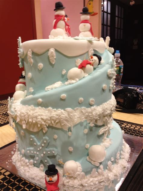 Snowmen Cake - CakeCentral.com