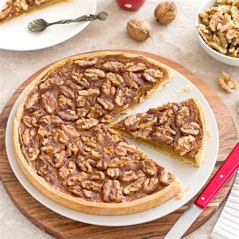 Tarte aux noix et caramel beurre salé Régilait