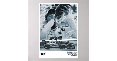 Pierre Gasly Monza Poster | Zazzle