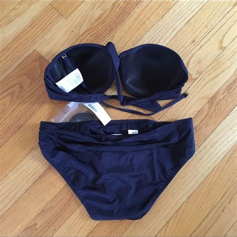 J Crew Swim Jcrew Navy Bikini Top D And Bottom Xs Poshmark