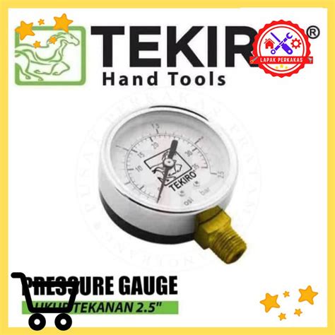 Jual Manometer 2 5 Kg TEKIRO Pressure Gauge 2 5 Bar 2 5kg Mano Meter