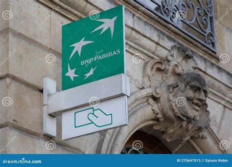 Logotipo De La Agencia Bancaria Bnp Paribas Firma De Marca De Texto Y