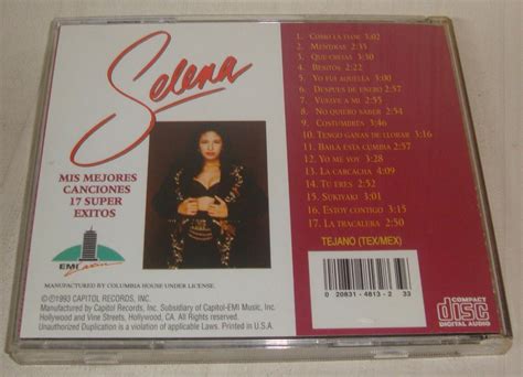 Mis Mejores Canciones 17 Super Exitos By Selena CD 1993