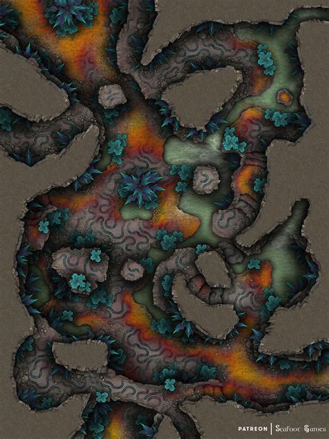 Cerulean Jungle Caverns X Battlemap Battlemaps Fantasy Map Hot Sex Picture