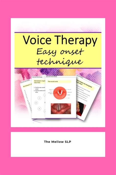 Voice therapy dysphonia easy onset technique hard glottal attack speech and language therapy # ...