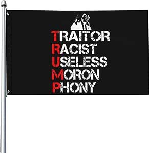 Amazon 3x5 Anti Trump Flag Trump Traitor Racist Useless Flag Banner For Outdoor Fuck Trump