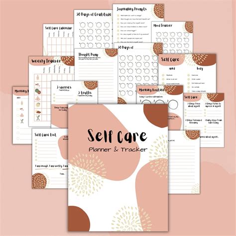 Self Care Printable Planner 8 5x11 15 Page Etsy