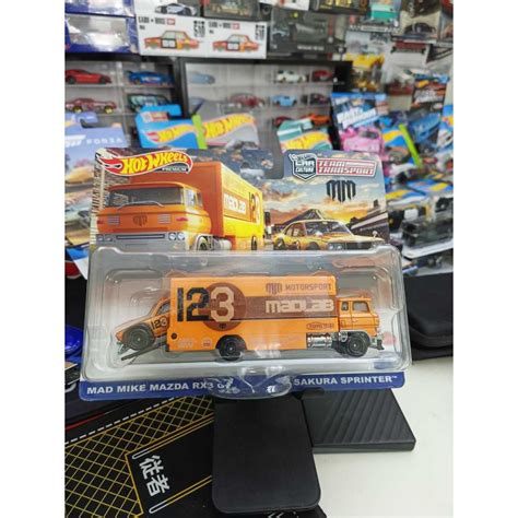 MAZDA HOT WHEELS 風火輪團隊運輸馬自達 RX3 GT Sakura Sprinter MadLab 蝦皮購物