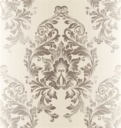 Premium Vector Baroque Damask Flower Pattern