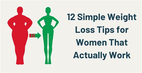 12 Simple Weight Loss Tips for Women That Actually Work - HealthNord