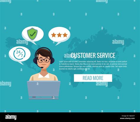 Customer service banner Stock Vector Image & Art - Alamy