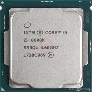 Intel Core i5-8600K Specs | TechPowerUp CPU Database
