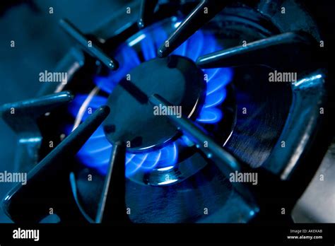 Black Gas Stove Burner Stock Photo Alamy