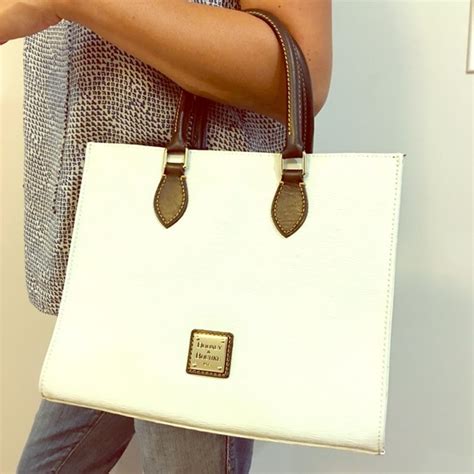 Dooney And Bourke Bags Dooney Bourke Janine Leather White Satchel