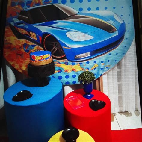 Decoração de Festa Pegue e Monte Locação Tema Hot Weels Elo