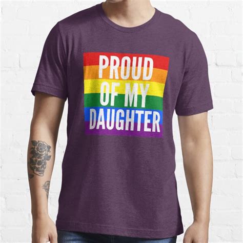 LGBTQ Proud Of My Gay Daughter T Shirt For Sale By AKandCo Redbubble Lgbtq T Shirts Gay
