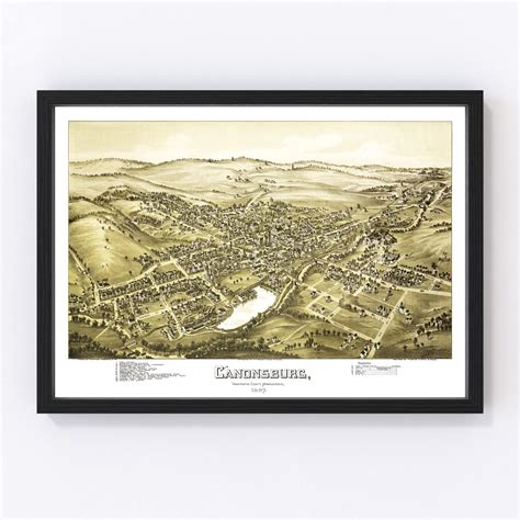 map of canonsburg pa 1