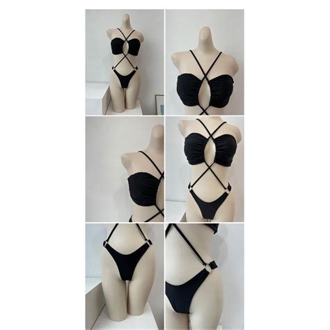 全2色セクシービキニ ピンク ブラック S M twist bikini zon 240614 CINNAMON GIRL 通販 Yahoo ショッピング