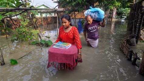 Assam Flood Misery Worsens As Toll Nears 90 Rain Related Incidents