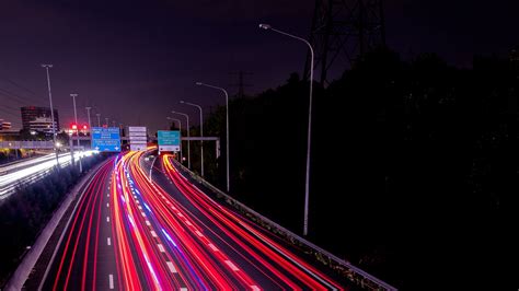 Highway at Night Wallpapers on WallpaperDog