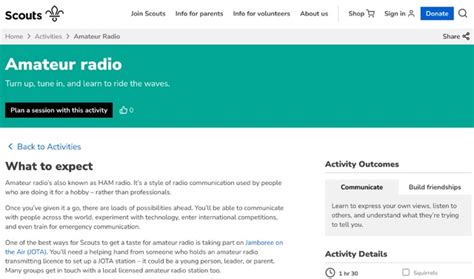Scout Activities Amateur Radio The DXZone