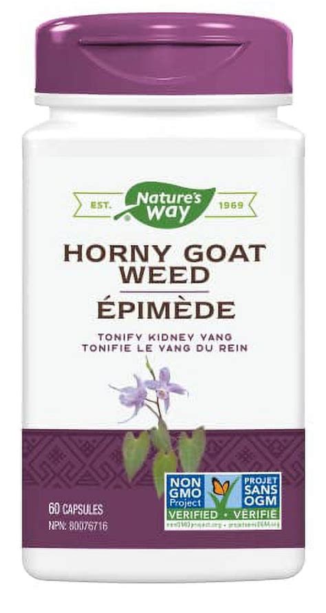 Natures Way Horny Goat Weed Std Ext Ct Walmart