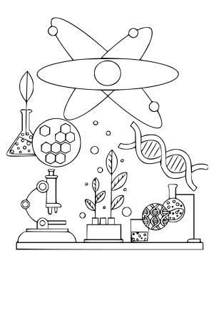 Cientista Para Colorir Numeros Desenhos Para Imprimir