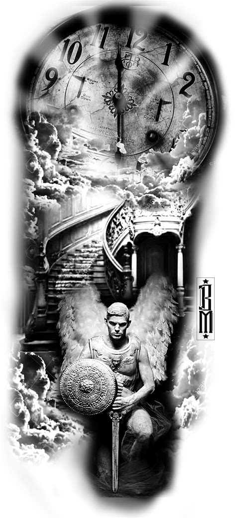 protection angel tattoo 8