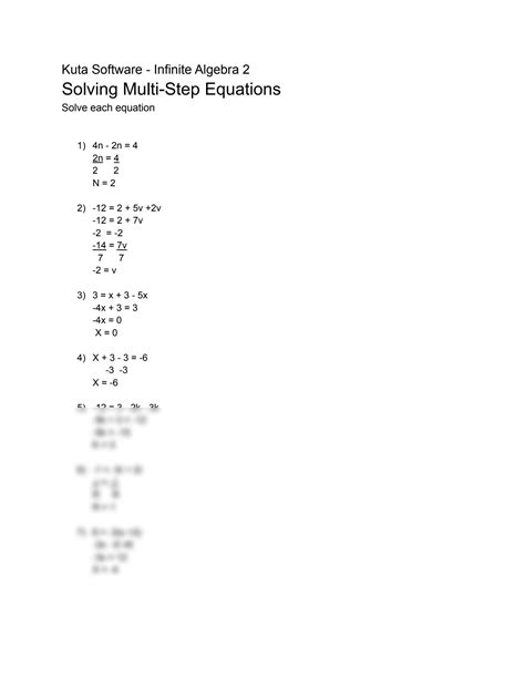 SOLUTION: Kuta software infinite algebra 2 - Studypool - Worksheets Library