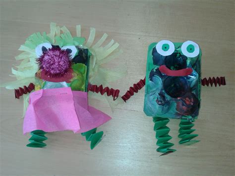poppetjes van eierdozen eierdozen knutselen projecten om te proberen