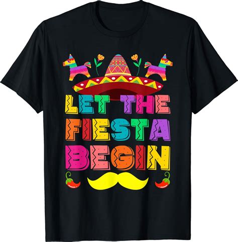 Lets Fiesta Cinco De Mayo Mexico Party Mexican Fiesta T Shirt