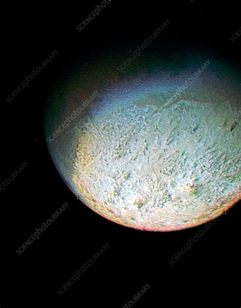 Triton, Voyager 2 image - Stock Image - C030/2077 - Science Photo Library