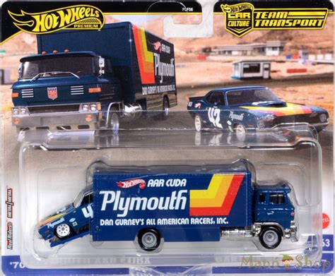 Hot Wheels Premium Team Transport Plymouth Aar Cu