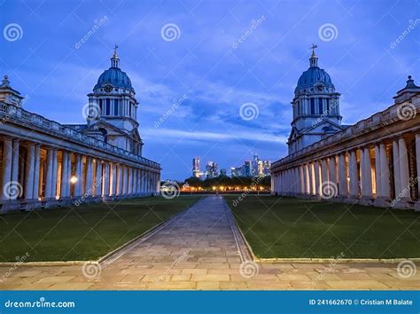 The Royal Navy Museum in London at Night Stock Photo - Image of ...