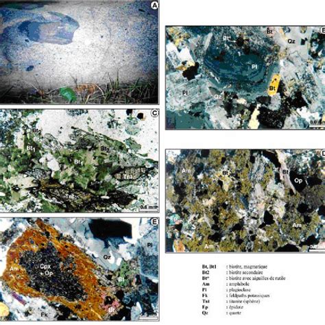 Photographs of thin sections of chlorite schist (A) and sericite schist ...