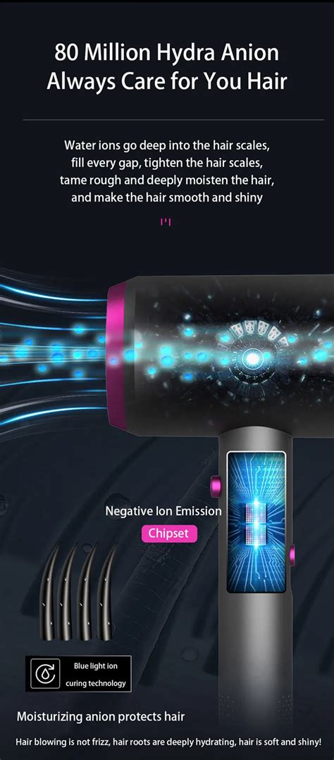 Professional Hot Cold High Power Electric Hair Dryer Trendsters Pk