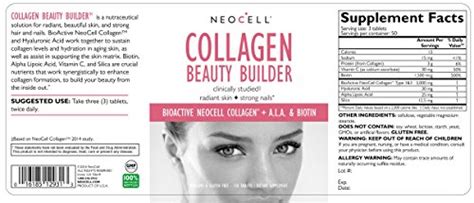 NeoCell Collagen Beauty Builder With Hyaluronic Acid and Biotin, Skin ...