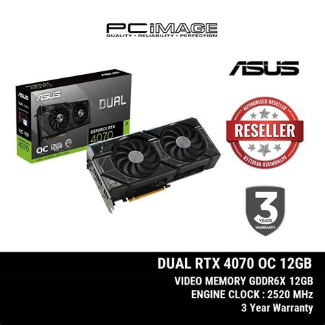 Asus Dual Geforce Rtx 4070 12gb Ddr6x Graphic Card Asus Dual Geforce Rtx 4070 Oc 12gb Ddr6x