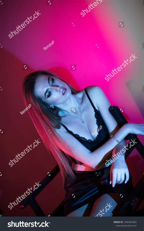 Brunette Sexy Woman Posing Lingerie Looking Stock Photo Shutterstock