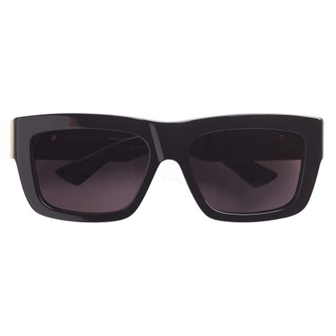 Bottega Veneta Acetate Square Sunglasses Black Grey Sunglasses Bottega Veneta Eyewear