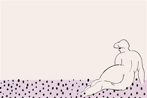 Free Vector Vintage Lying Naked Woman Background