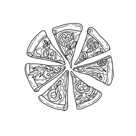 Premium Vector Pizza Handrawn Doodle Illustrations Vector