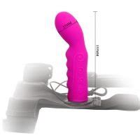 Strap on Ripple Dildo Vibe CHO LESBIAN Dương Quần đeo đặc ruột